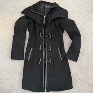 Mackage Black Wool Toggle Coat. Size Small